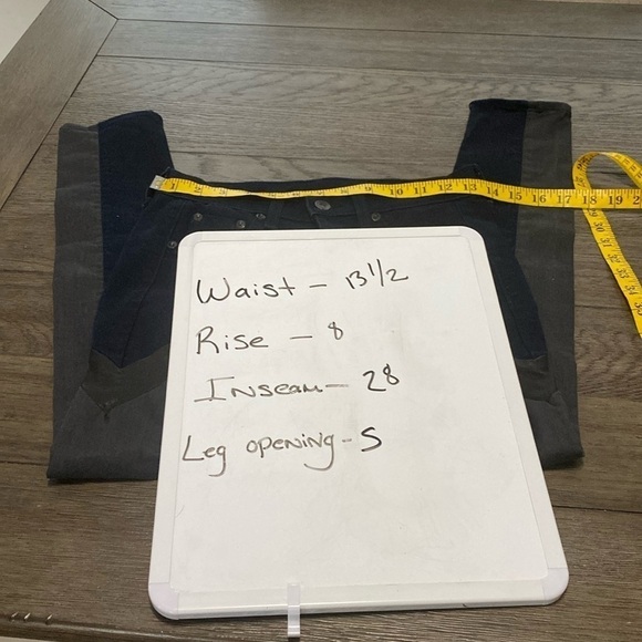 Rag & Bone Womens Jeans | Grey Navy Tuxedo Striped Skinny Size 24 - Picture 2 of 13